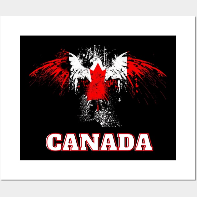 Feathers of the True North: A Majestic Tribute to Canada Wall Art by twitaadesign